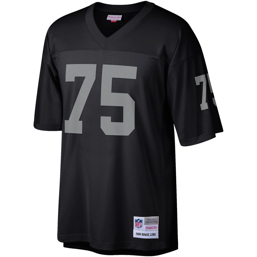 Las Vegas Raiders Howie Long Mitchell & Ness Black Legacy Replica Jersey product image 2, provided for visual reference and