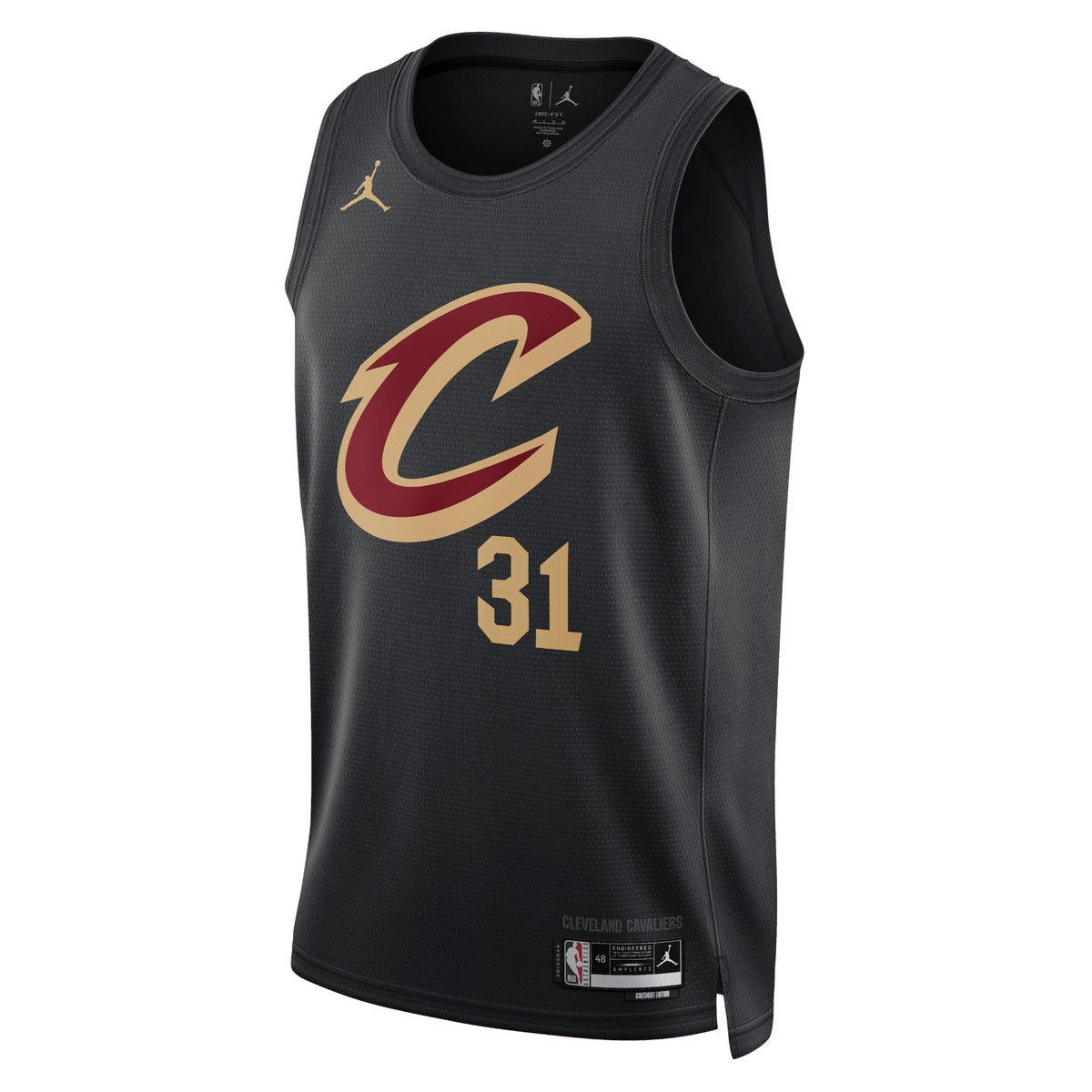 Cleveland Cavaliers Jordan Statement Edition Swingman Jersey - Black - Jarrett Allen - Unisex product image 2, provided for