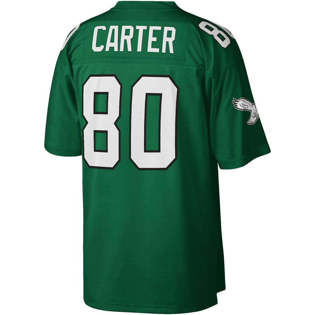 Philadelphia Eagles Cris Carter Mitchell & Ness Kelly Green Legacy Replica Jersey product image 3, provided for visual