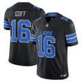 Detroit Lions Jared Goff Nike Black Alternate Vapor F.U.S.E. Stitched Limited Jersey product image 1, provided for visual