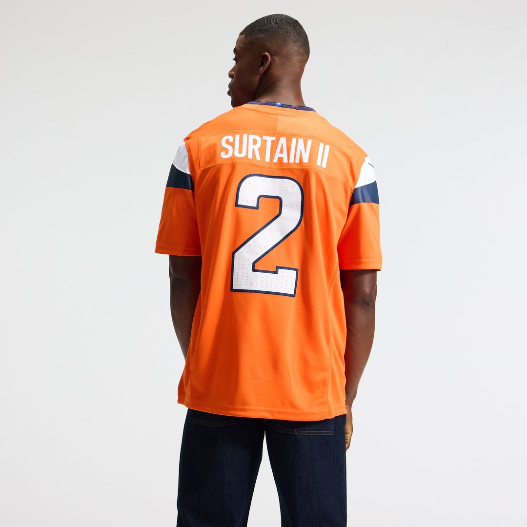 Denver Broncos Pat Surtain II Nike White Vapor F.U.S.E. Stitched Limited Jersey product image 9, provided for visual