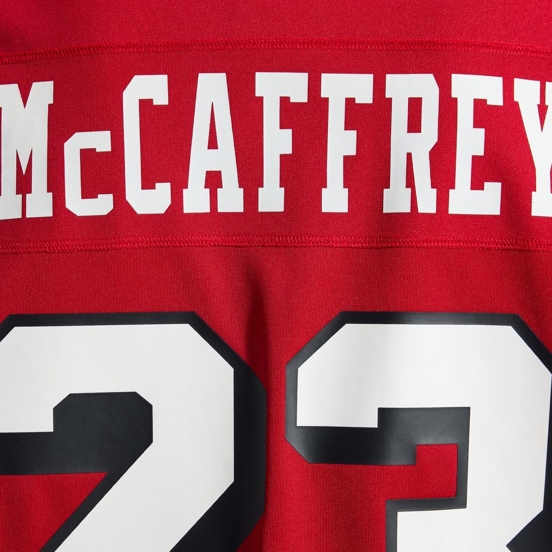 San Francisco 49ers Christian McCaffrey Nike Scarlet Alternate Game Player Jersey product image 12, provided for visual
