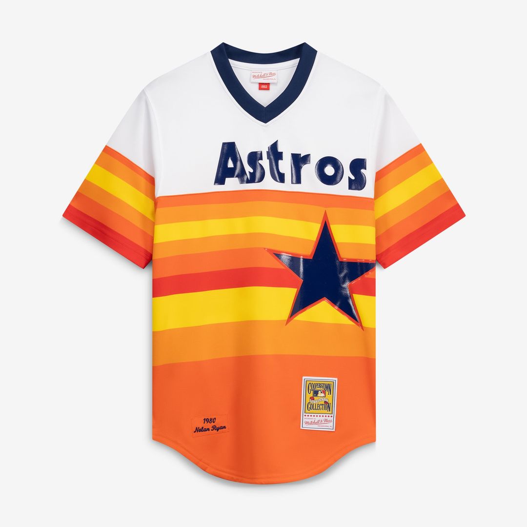 Houston Astros Nolan Ryan Mitchell & Ness White Throwback Authentic Jersey product image 2, provided for visual reference