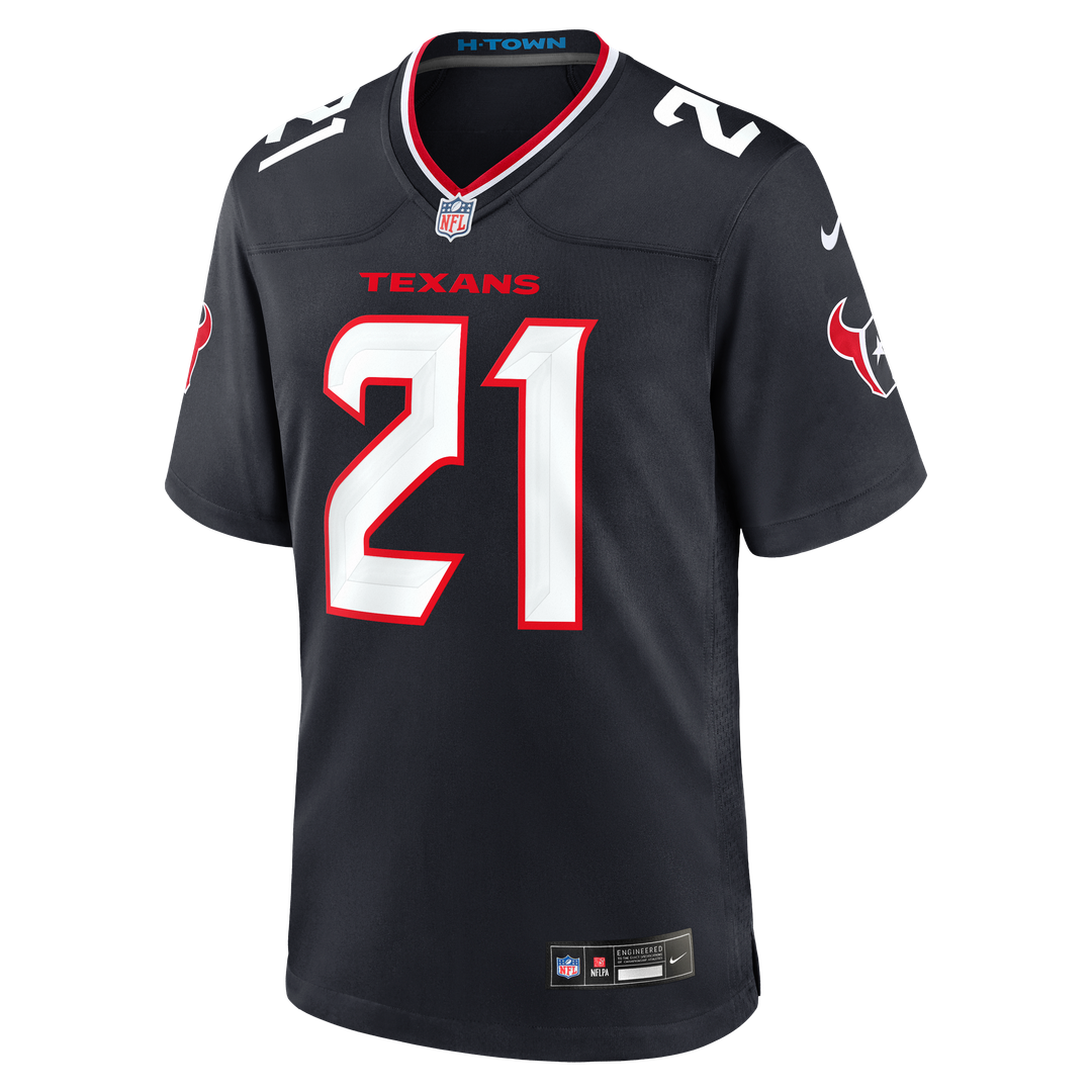 Houston Texans Nick Chubb Nike Navy Team Game Jersey product image 2, provided for visual reference and product detail review