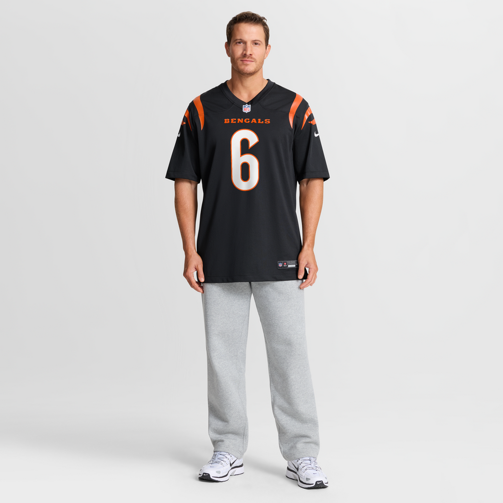 Cincinnati Bengals Bryan Cook Nike Black Team Game Jersey product image 4, provided for visual reference and product detail
