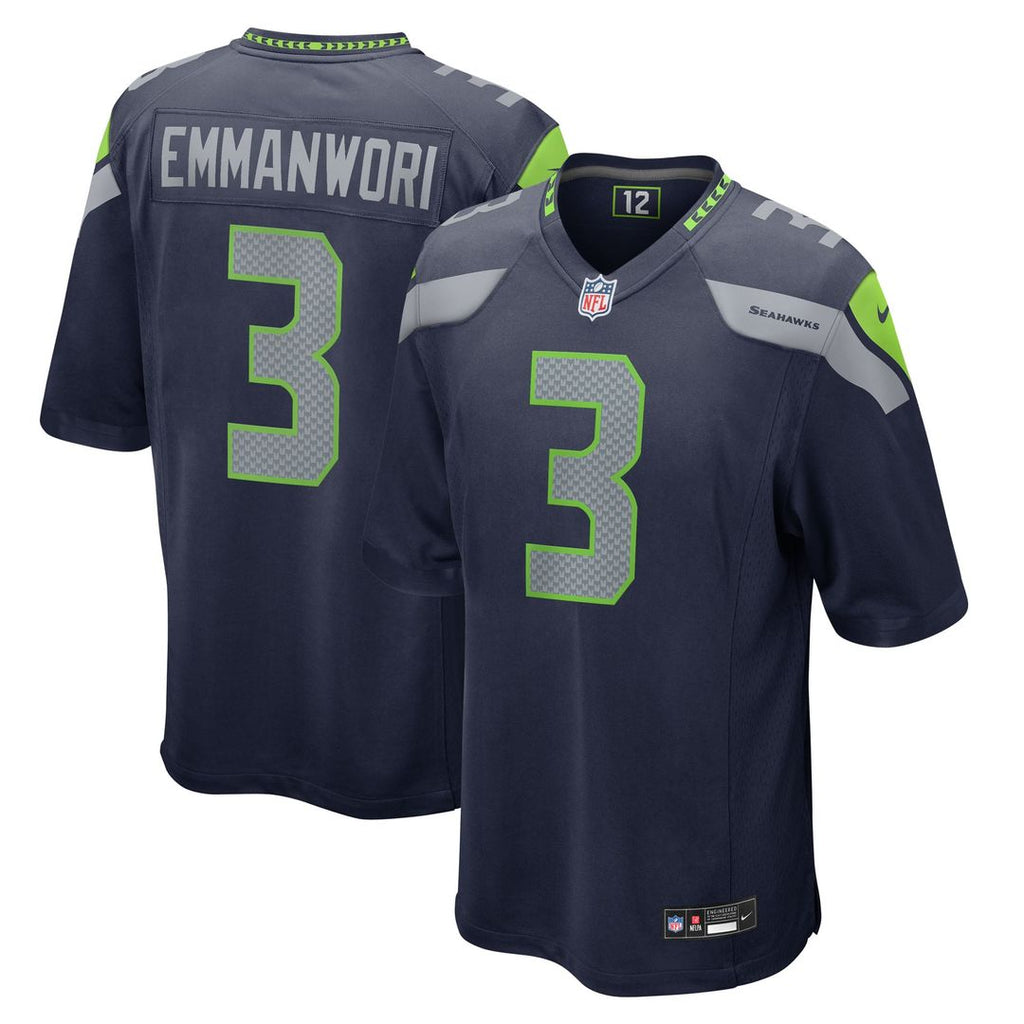 Seattle Seahawks Nick Emmanwori Nike College Navy Team Game Jersey product image 7, provided for visual reference and