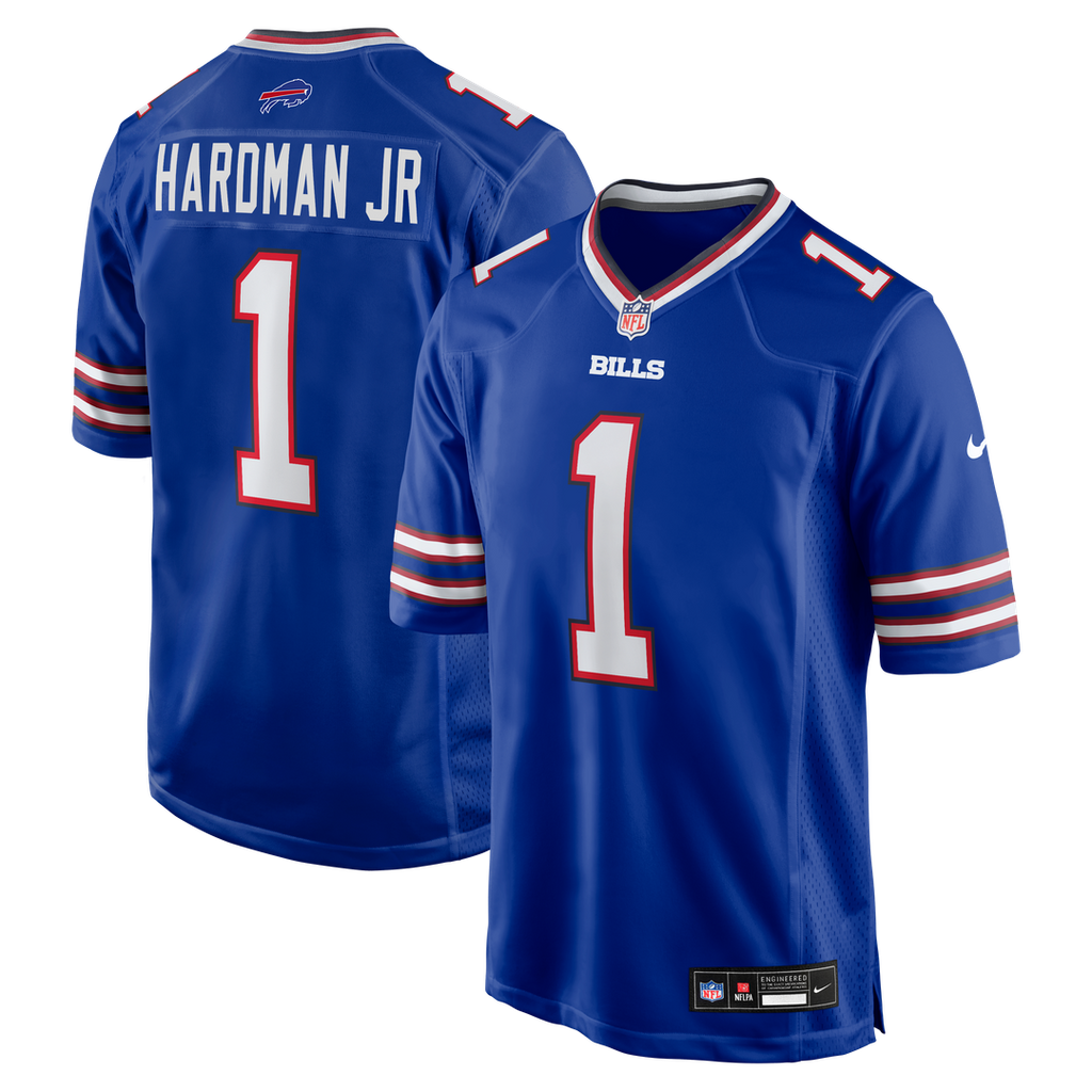 Buffalo Bills Mecole Hardman Nike Royal Team Game Jersey product image 1, provided for visual reference and product detail