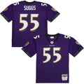 Baltimore Ravens Terrell Suggs Mitchell & Ness Purple 2003 Legacy Replica Jersey product image 1, provided for visual