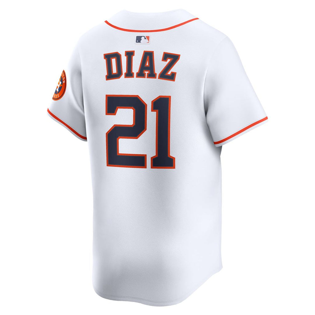 Houston Astros Yainer Diaz Nike White Home Limited Player Jersey product image 3, provided for visual reference and product