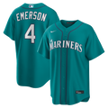 Seattle Mariners Colt Emerson Nike Teal Alternate Replica Jersey product image 1, provided for visual reference and product