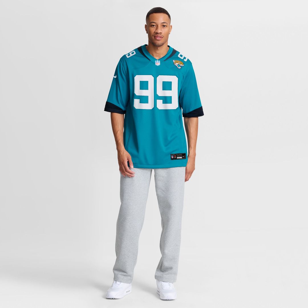 Jacksonville Jaguars Ruke Orhorhoro Nike Teal Team Game Jersey product image 4, provided for visual reference and product
