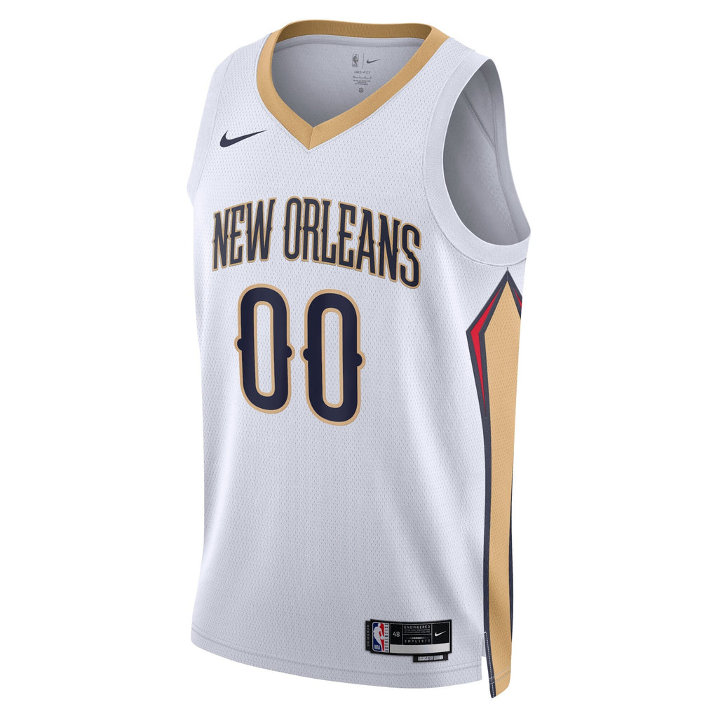 New Orleans Pelicans Nike Association Swingman Jersey - Custom - Unisex product image 2, provided for visual reference and