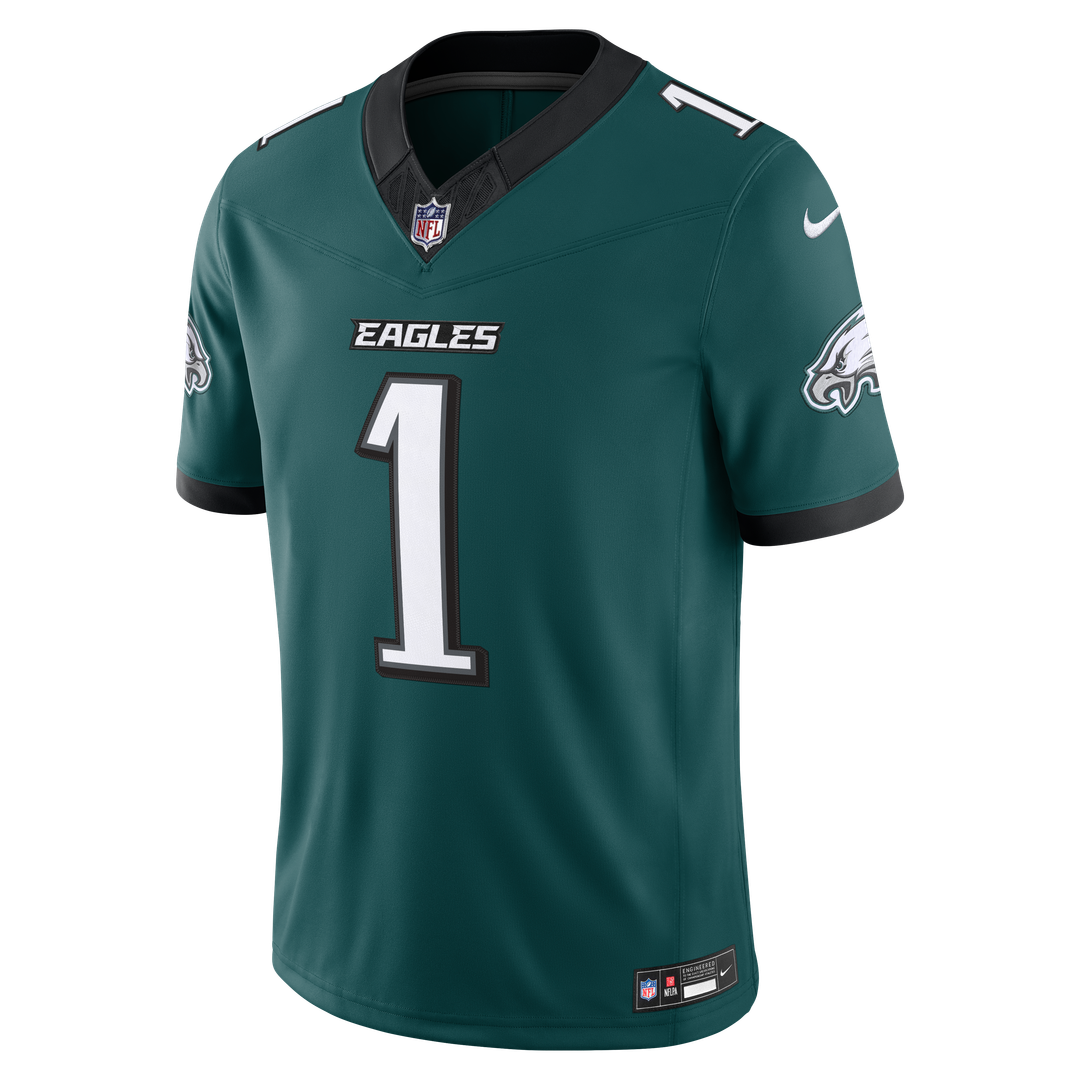 Philadelphia Eagles Jalen Hurts Nike Midnight Green Team Vapor F.U.S.E. Stitched Limited Jersey product image 2, provided