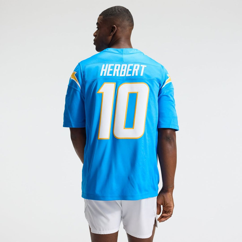 Los Angeles Chargers Justin Herbert Nike Powder Blue Team Vapor F.U.S.E. Stitched Limited Jersey product image 3, provided