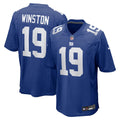 New York Giants Jameis Winston Nike Royal Team Game Jersey product image 1, provided for visual reference and product detail