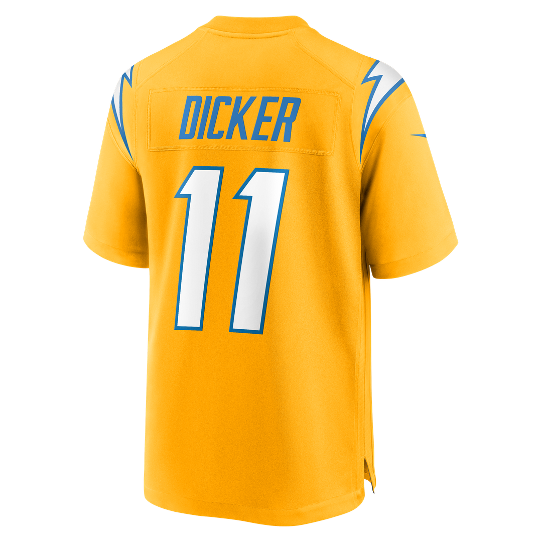 Los Angeles Chargers Cameron Dicker Nike Gold Alternate Game Jersey product image 3, provided for visual reference and