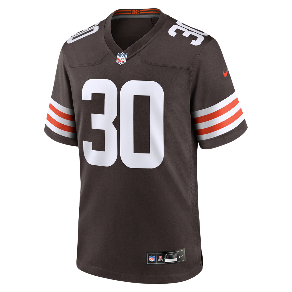 Cleveland Browns Zion Washington Nike Brown Team Game Jersey product image 4, provided for visual reference and product