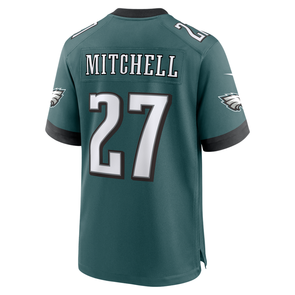 Philadelphia Eagles Quinyon Mitchell Nike Midnight Green Team Game Jersey product image 3, provided for visual reference and