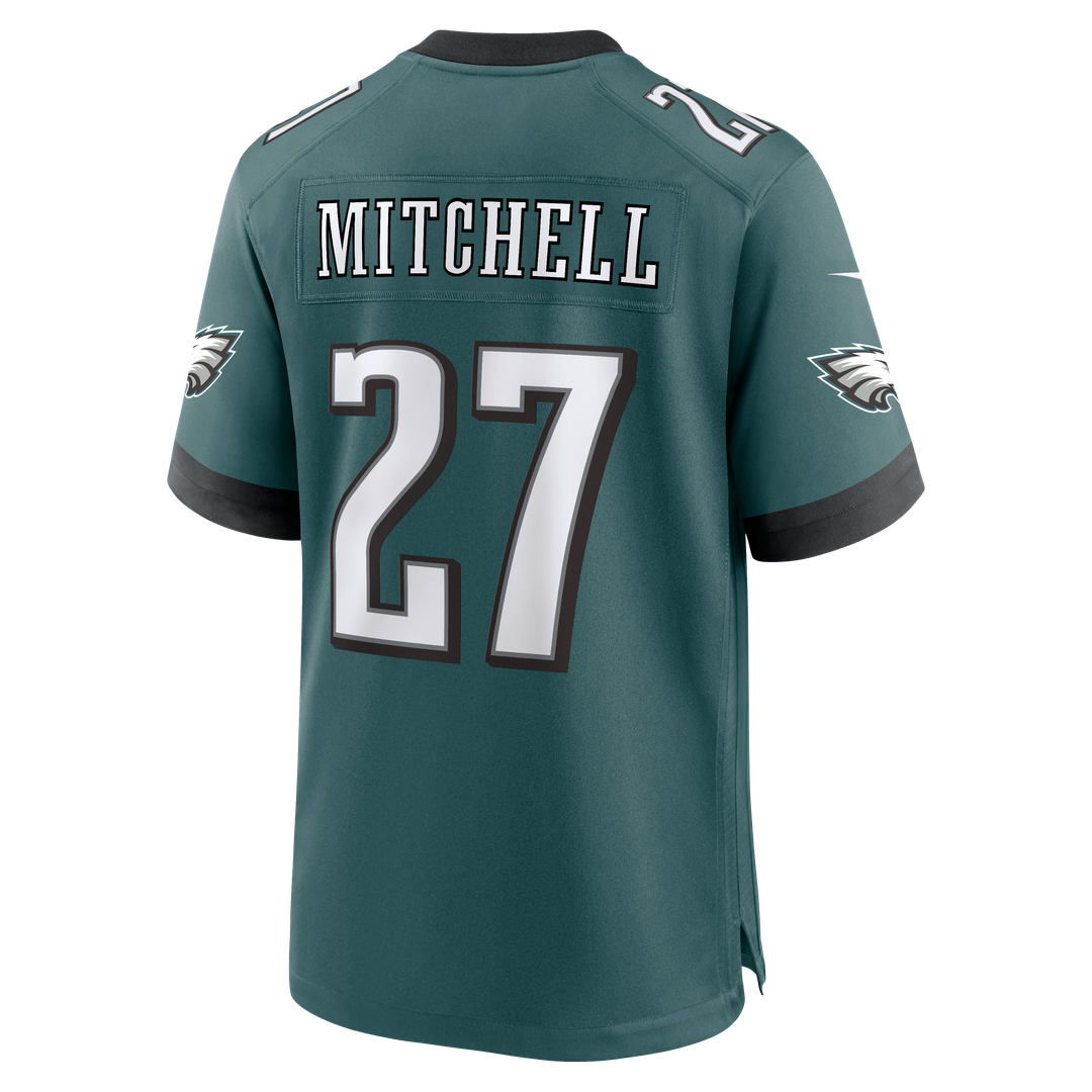 Philadelphia Eagles Quinyon Mitchell Nike Midnight Green Team Game Jersey product image 3, provided for visual reference and
