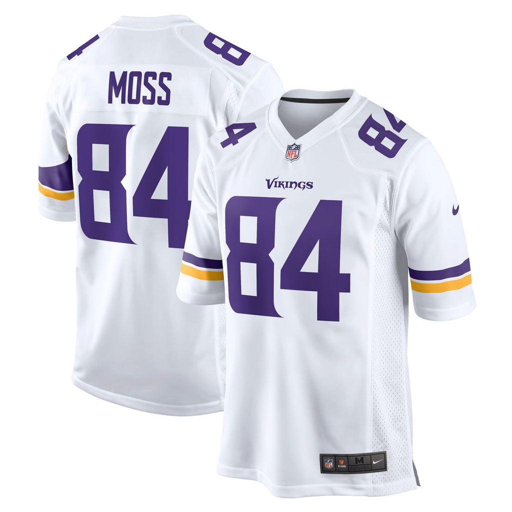 Minnesota Vikings Randy Moss Nike White Retired Player Game Jersey product image 4, provided for visual reference and