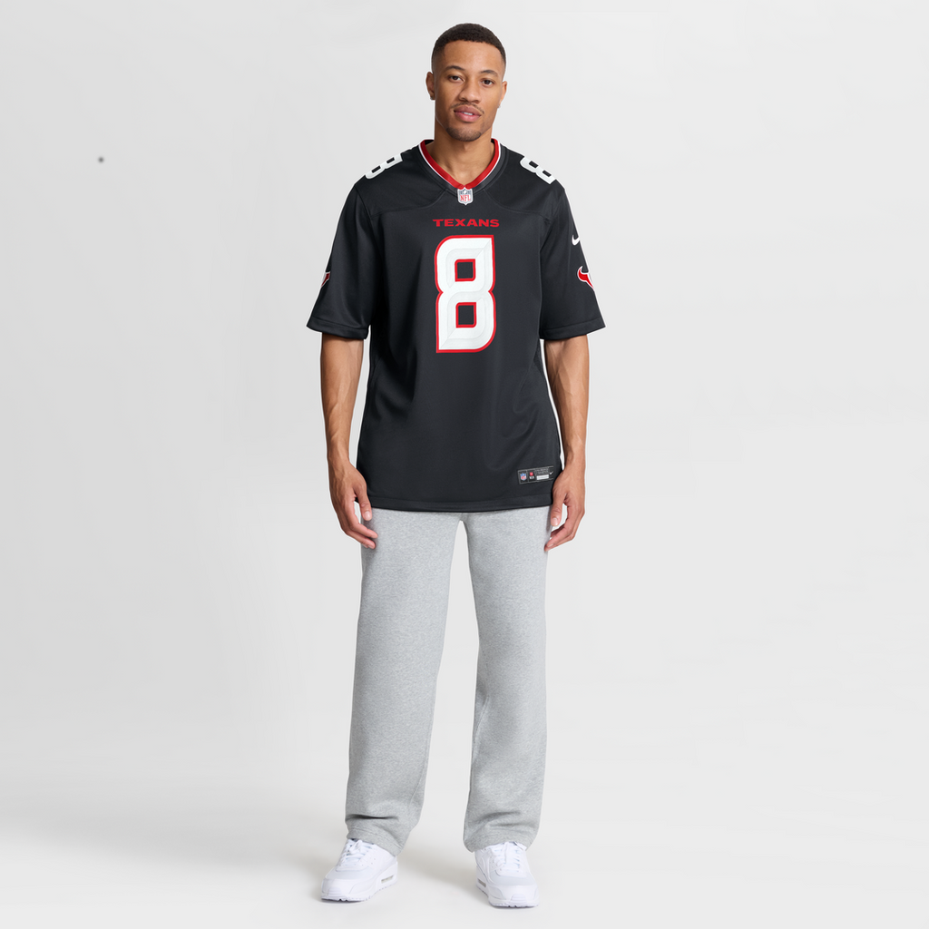Houston Texans Cade Stover Nike Navy Team Game Jersey product image 4, provided for visual reference and product detail