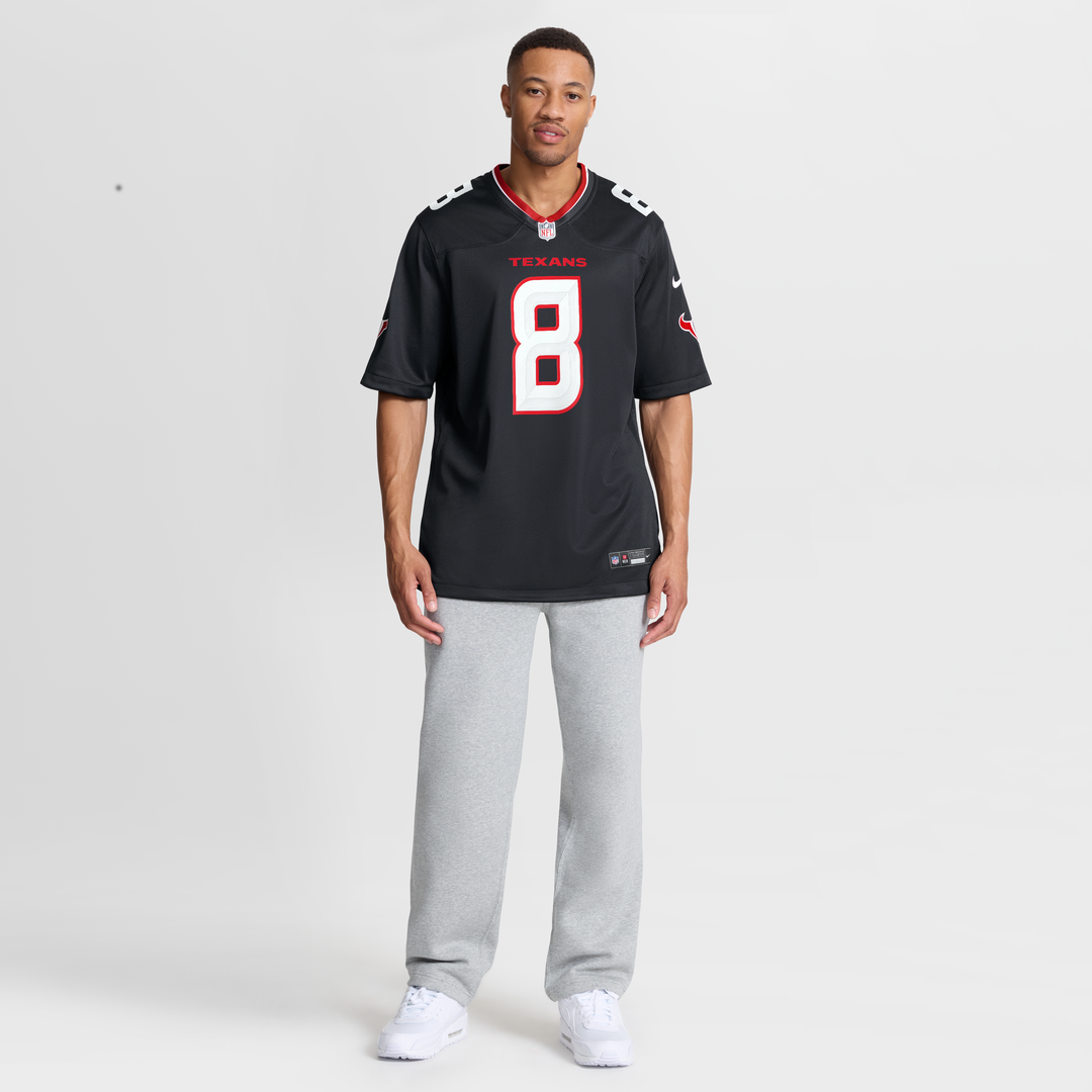 Houston Texans Cade Stover Nike Navy Team Game Jersey product image 4, provided for visual reference and product detail