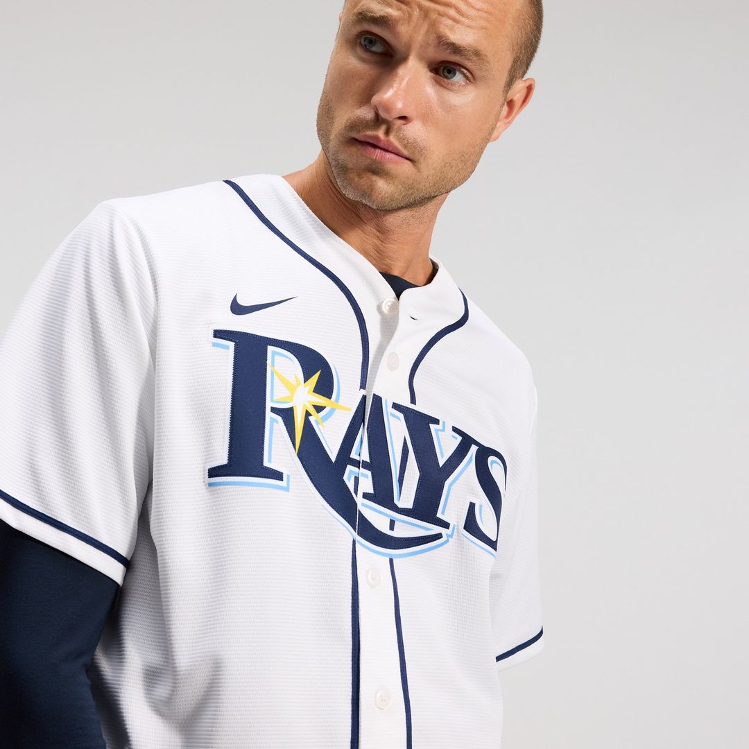 Tampa Bay Rays Yandy Díaz Nike White Home Replica Jersey product image 10, provided for visual reference and product detail