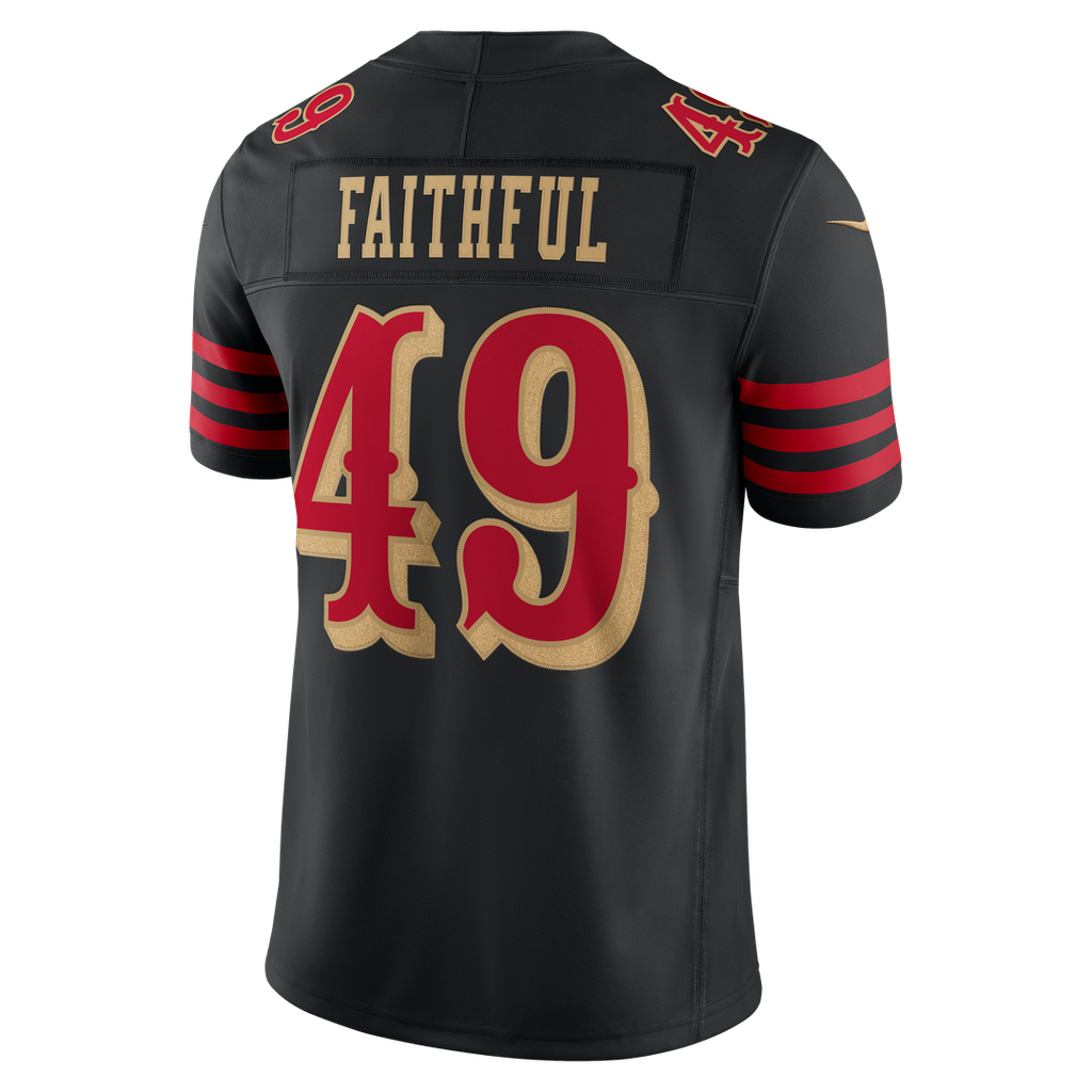 San Francisco 49ers The Faithful Nike Black Rivalries Collection Stitched Limited Jersey product image 7, provided for