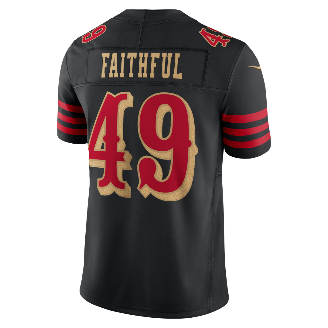 San Francisco 49ers The Faithful Nike Black Rivalries Collection Stitched Limited Jersey product image 7, provided for