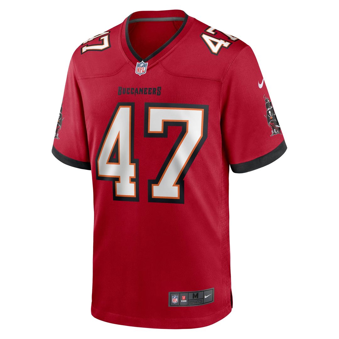 Tampa Bay Buccaneers John Lynch Nike Red Retired Player Game Jersey product image 2, provided for visual reference and