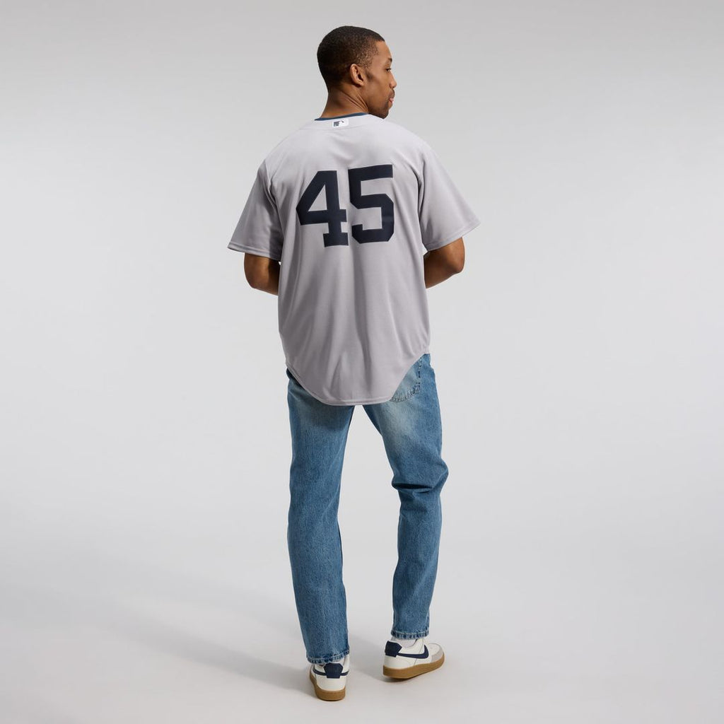 New York Yankees Gerrit Cole Nike Gray Road Replica Jersey product image 5, provided for visual reference and product detail