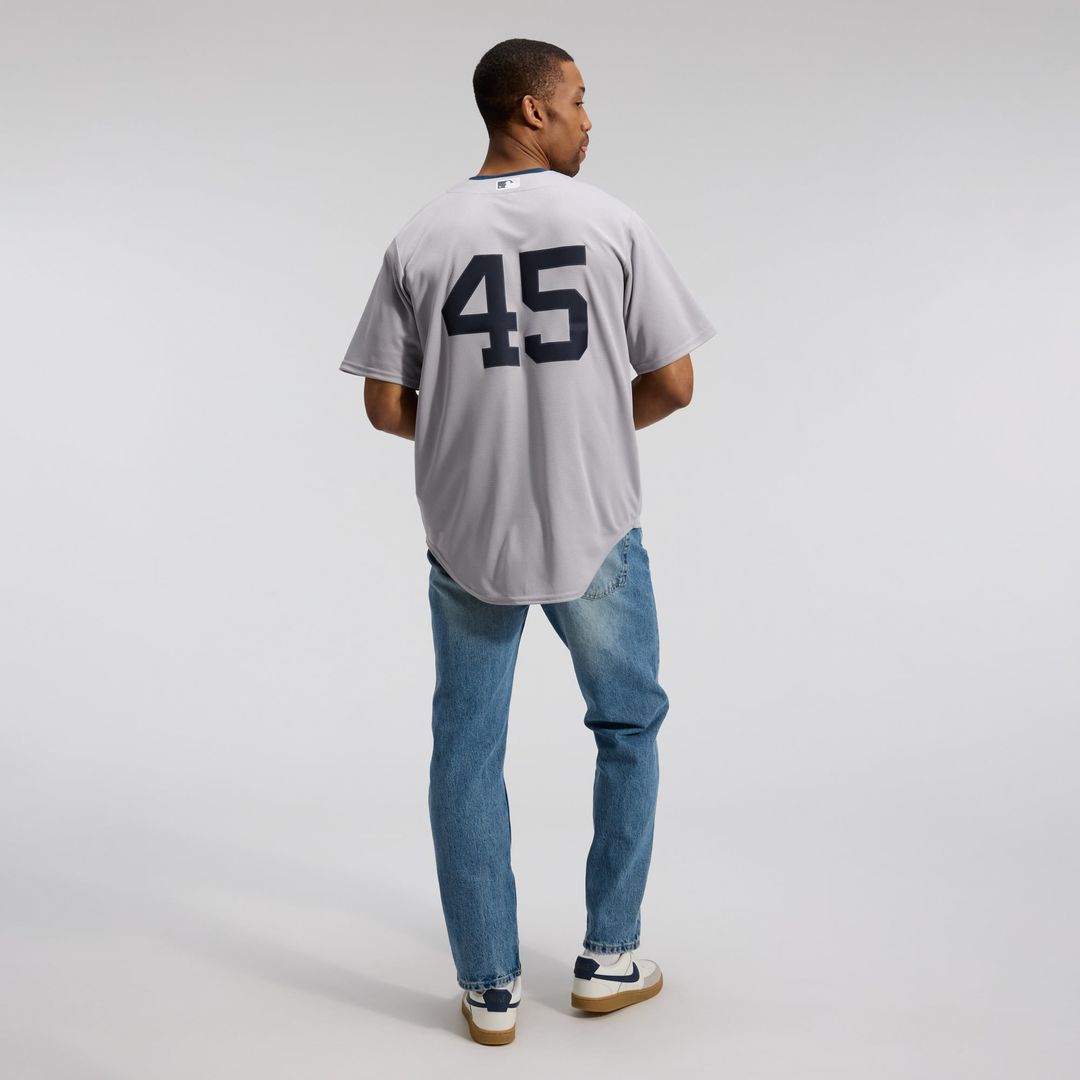 New York Yankees Gerrit Cole Nike Gray Road Replica Jersey product image 5, provided for visual reference and product detail