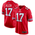 Buffalo Bills Josh Allen Nike Red Alternate Game Jersey product image 1, provided for visual reference and product detail