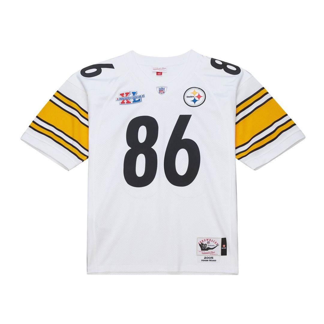 Pittsburgh Steelers Hines Ward Mitchell & Ness White 2005 Authentic Throwback Retired Player Jersey product image 2,