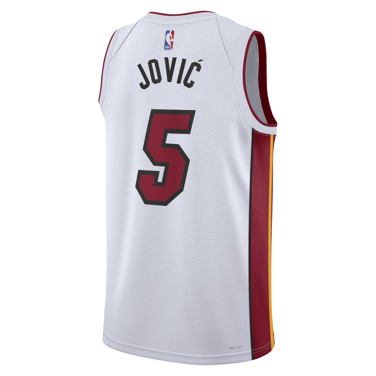 Miami Heat Nike Association Edition Swingman Jersey - White - Nikola Jović - Unisex product image 3, provided for visual