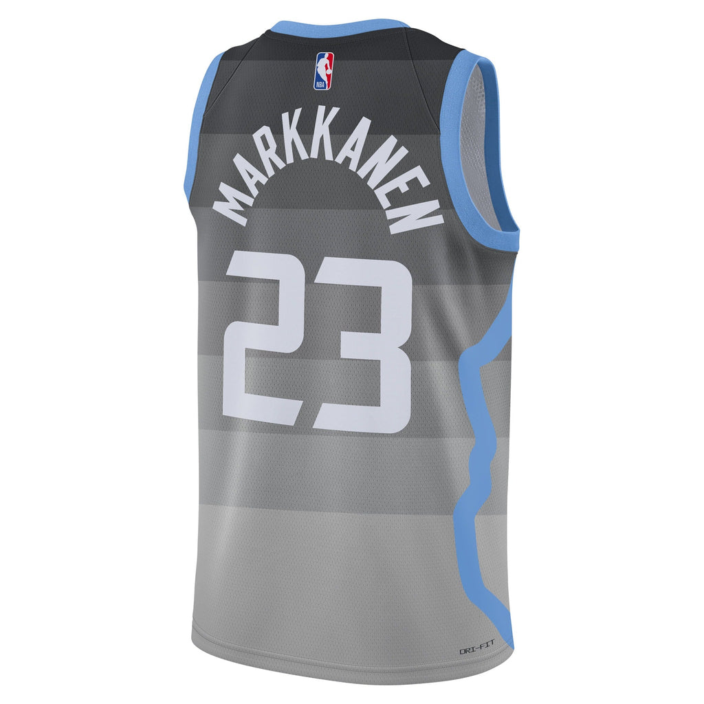 Utah Jazz Nike 2025/26 City Edition Swingman Jersey - Gray - Lauri Markkanen - Unisex product image 4, provided for visual