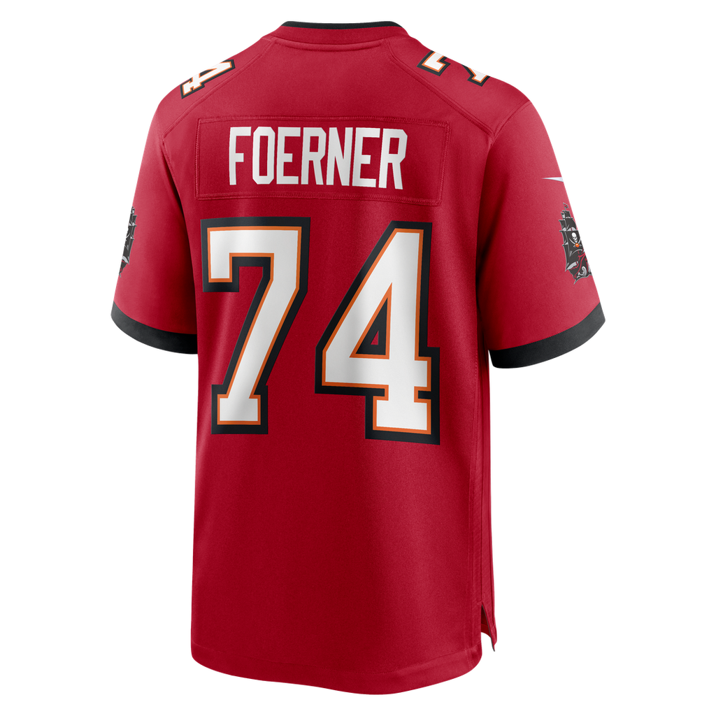 Tampa Bay Buccaneers Marshall Foerner Nike Red Team Game Jersey product image 5, provided for visual reference and product