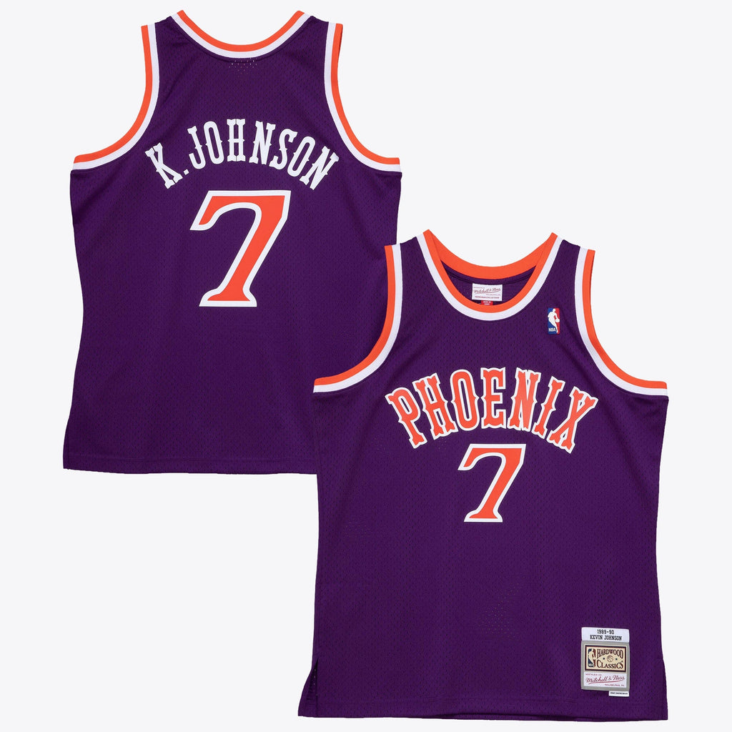 Phoenix Suns Mitchell & Ness Kevin Johnson 1989 Dark Authentic Jersey - Purple product image 2, provided for visual
