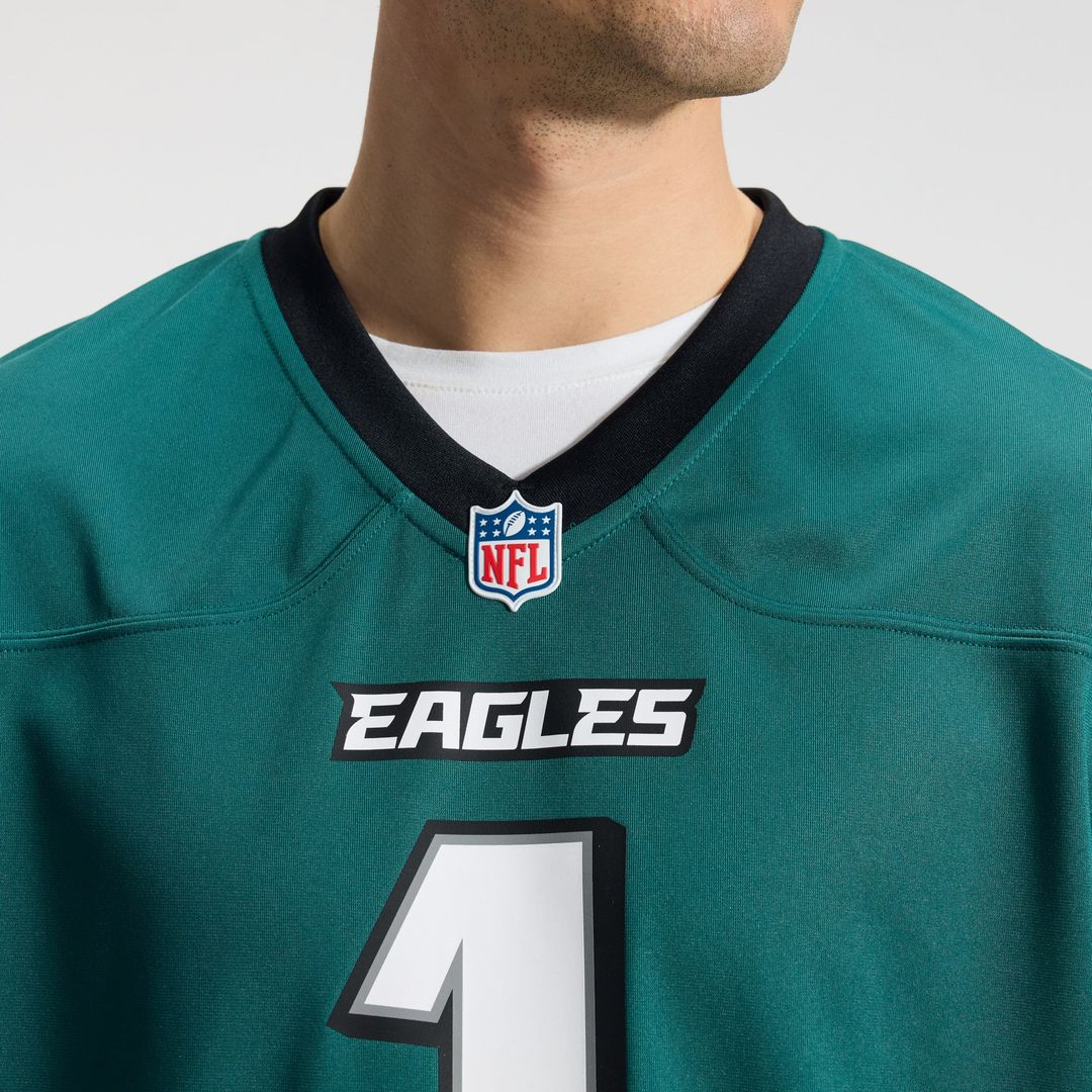 Philadelphia Eagles Jalen Hurts Nike Midnight Green Team Game Jersey product image 9, provided for visual reference and