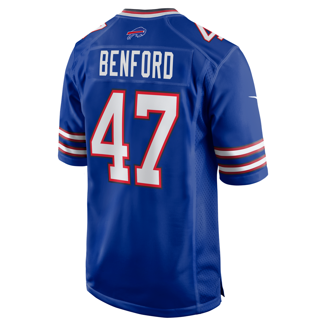 Buffalo Bills Christian Benford Nike Royal Game Jersey product image 3, provided for visual reference and product detail