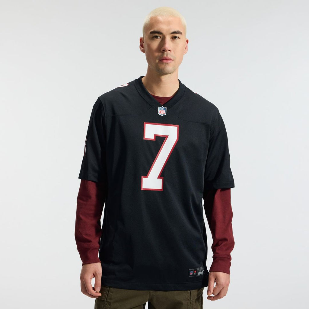 Atlanta Falcons Bijan Robinson Nike Black Throwback Game Jersey product image 2, provided for visual reference and product