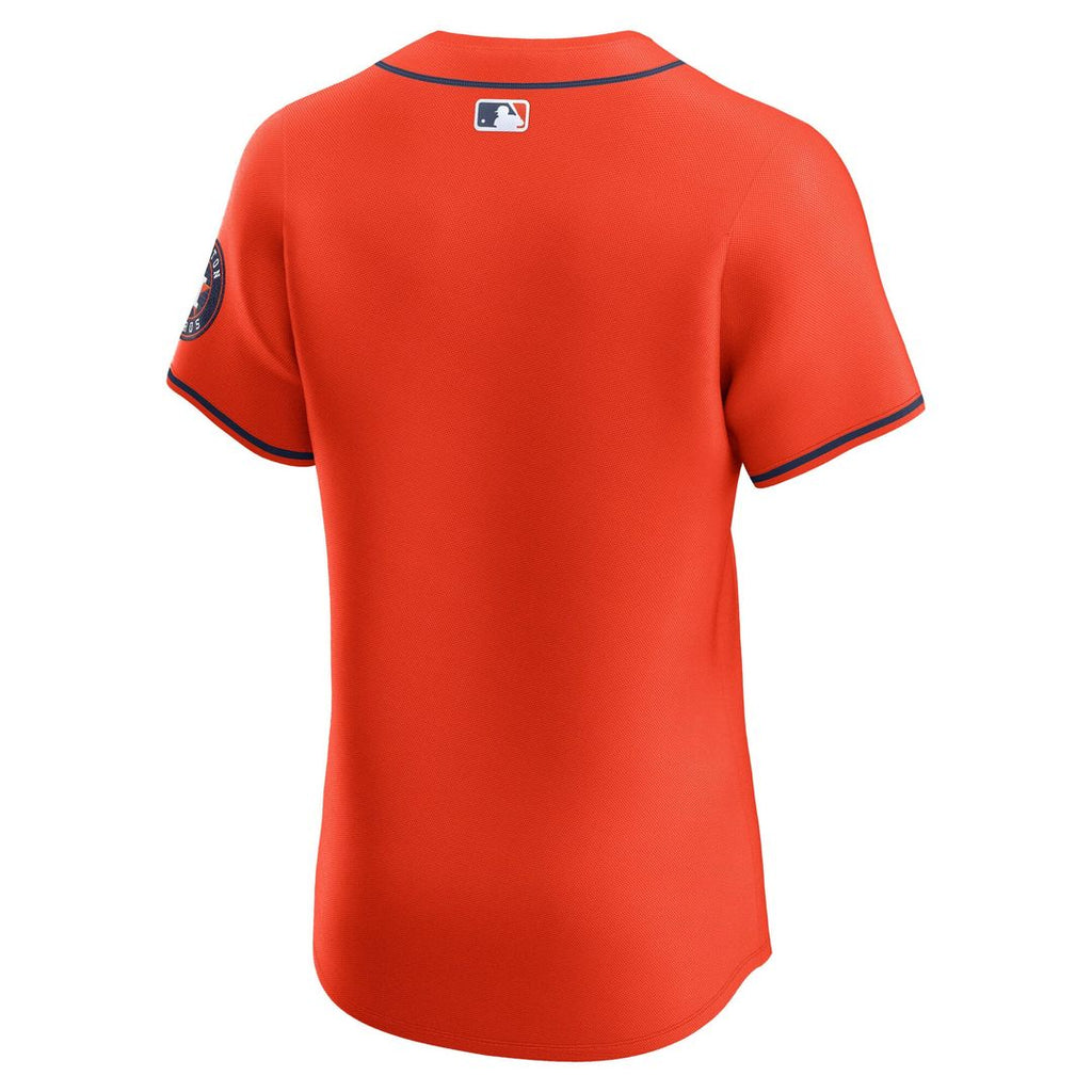 Houston Astros Nike Orange Alternate Elite Jersey product image 6, provided for visual reference and product detail review