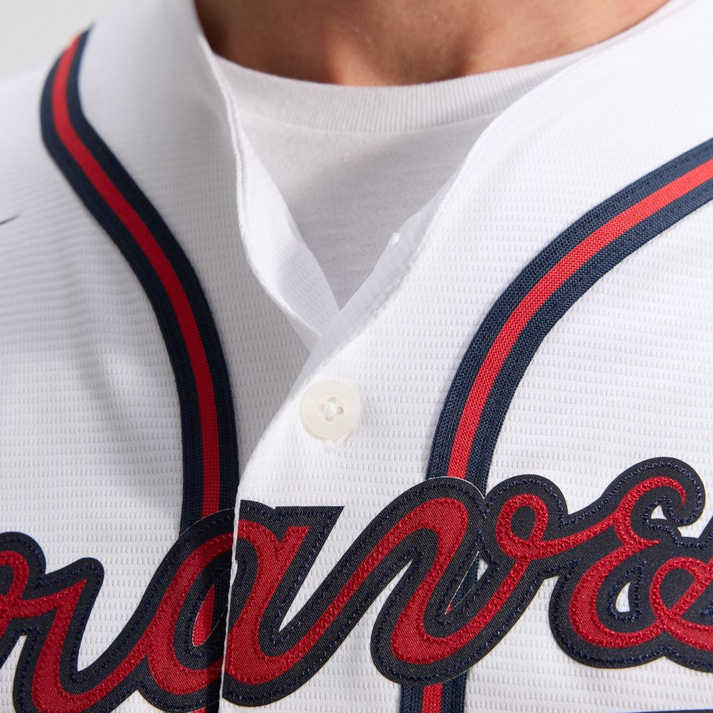Atlanta Braves Nike White Home Replica Team Jersey product image 12, provided for visual reference and product detail review