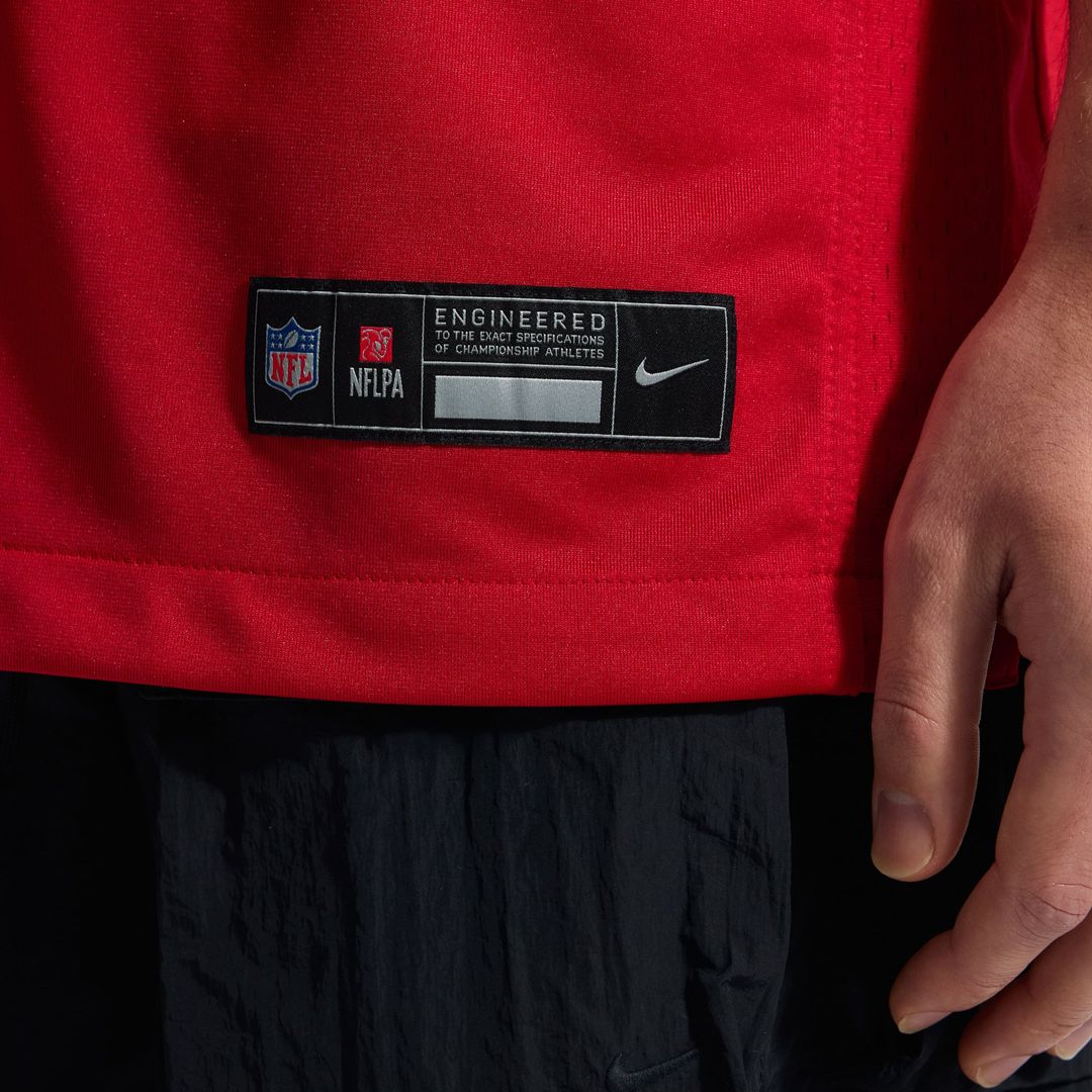 Atlanta Falcons Bijan Robinson Nike Red Game Jersey product image 8, provided for visual reference and product detail review