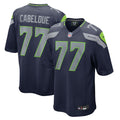 Seattle Seahawks Bryce Cabeldue Nike College Navy Team Game Jersey product image 1, provided for visual reference and