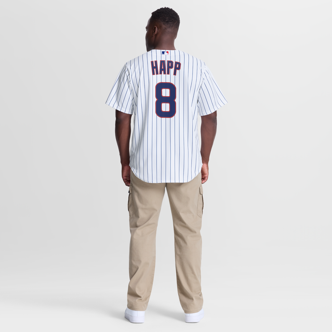 Chicago Cubs Ian Happ Nike White Home Replica Jersey product image 5, provided for visual reference and product detail review