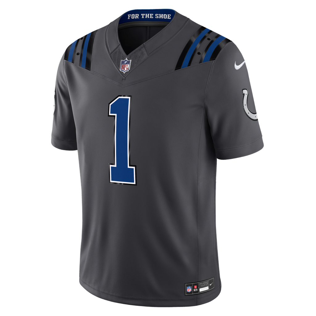 Indianapolis Colts Ahmad Sauce Gardner Nike Anthracite 2026 Rivalries Collection Stitched Limited Jersey product image 2,