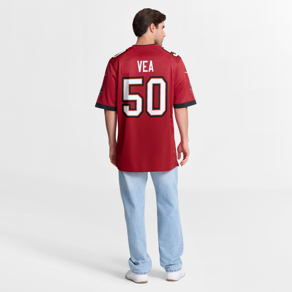 Tampa Bay Buccaneers Vita Vea Nike Red Game Jersey product image 16, provided for visual reference and product detail review