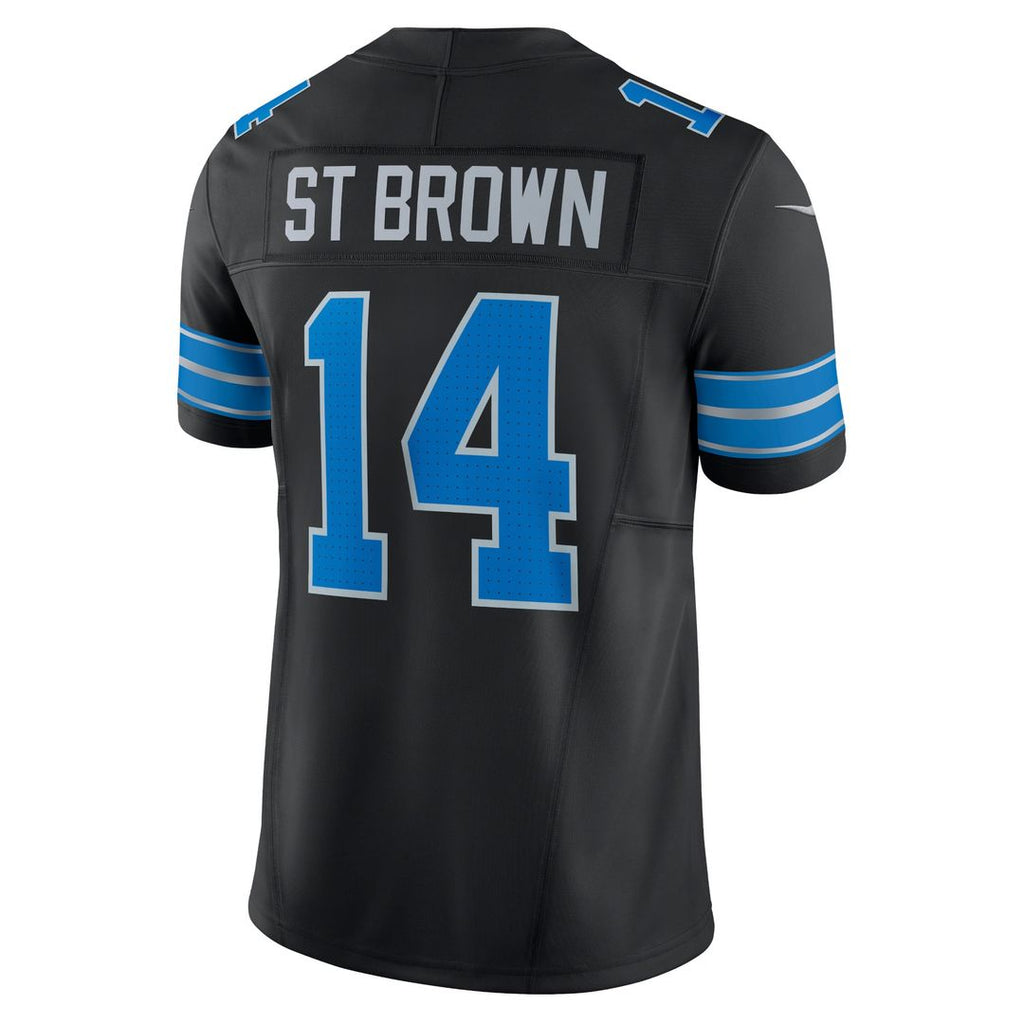 Detroit Lions Amon-Ra St. Brown Nike Blue Vapor F.U.S.E. Limited Jersey product image 12, provided for visual reference and