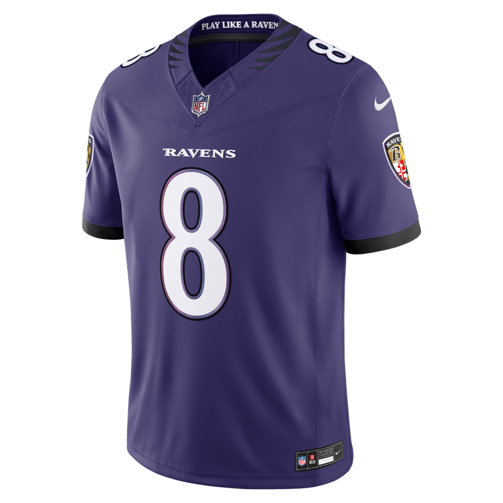Baltimore Ravens Lamar Jackson Nike Black Alternate Alternate Vapor F.U.S.E. Stitched Limited Jersey product image 8,
